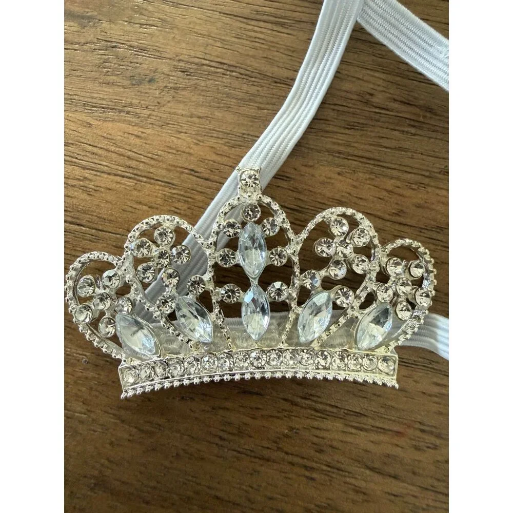 Brand new Miniature Rhinestone Tiara Headband for babies